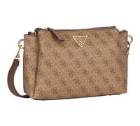GUESS Noelle II Tri Comp Crossbody Bag Latte Logo/Brown