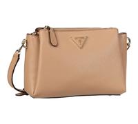 GUESS Damen Noelle Triple Compartment Crossbody Umhängetasche, Beige
