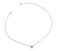 GUESS Borboleta 16-18" Coin Necklace Rhodium
