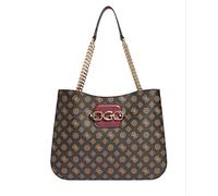 Guess Borsa shopping Hensely mocha/merlot multilogo BS22GU42 PG849723 Grande
