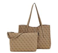 GUESS Brenton Tote Latte Logo