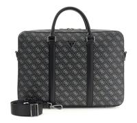 GUESS Businesstasche mit Laptopfach Milano Laptop Bag Dark Black dunkelgrau