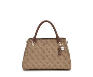 GUESS - Businesstasche Noelle Ii Luxury Satchel Latte Logo-Brown Braun