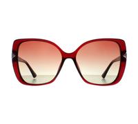 Guess Butterfly Womens Glänzend Bordeaux Braun Farbverlauf GU7820 Einheitsgröße