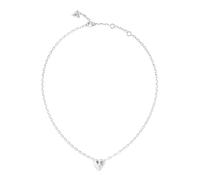 GUESS By Your Side 16-18" Heart Necklace Rhodium