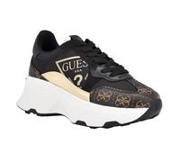 GUESS Calebb3 Damen-Sneaker, Schwarz/Gold Multi 001, 38.5 EU