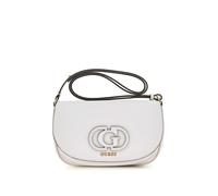 GUESS Calebra Convertible Xbody Flap Bag Creme White