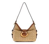 GUESS Camden Mini Shoulder Bag Natural / Cognac