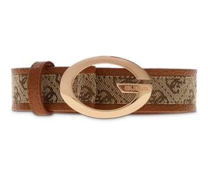 GUESS Camden Pant Belt H30 W85 Latte Logo / Cognac