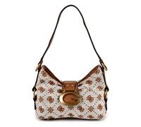 GUESS Schultertasche Camden Mini Shoulder Bag Cognac Logo braun