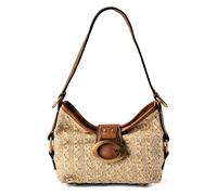 GUESS Schultertasche Camden Mini Shoulder Bag Natural/Cognac beige
