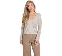 Guess Strickjacke Nellie Traforato Lurex Damen M Silber