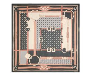 GUESS Carrie Logo Kefiah Max 130X130 Espresso Logo