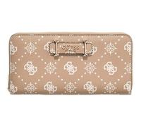 GUESS Carrie Logo Large Zip Around Wallet Biscotti Logo