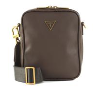 GUESS Certosa Smart Top Zip Crossbody Flat Dark Brown