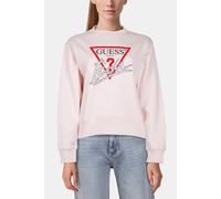 GUESS Cn Icon Sweatshirt Low Key Pink Größe: M | Pullover Outlet | Damen | Rosa