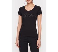 GUESS Cn Ss Embro Script L Jet Black A996 Größe: XS | Hemden Outlet | Damen | Schwarz