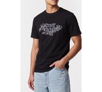 GUESS Cn Ss Embroidery Tri Jet Black A996 Größe: M | Basic T-Shirts Outlet | Herren | Schwarz