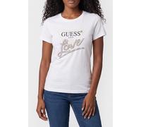GUESS Cn Ss Love Triangle Pure White Größe: L | Hemden Outlet | Damen | Weiß