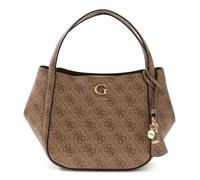 GUESS Handtasche Umhängetasche Coleen Logo Satchel Latte Logo hellbraun