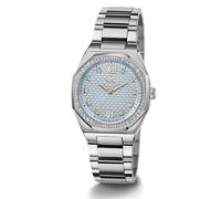 GUESS Collection GC Damen Armbanduhr Coussin Sleek Mid Size 34mm silber blau Z25...