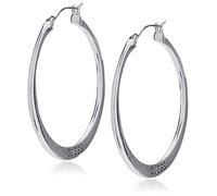 Guess Creolen "Basic" Silber flaches Logo