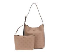 GUESS Cresidia II Bucket Bag Dark Taupe Logo