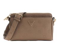 GUESS Cresidia II Mini Xbody Top Zip Bag Dark Taupe Logo
