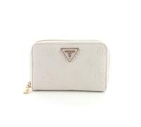 GUESS Cresidia SLG Zip Around Wallet M Creme White