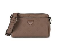 GUESS Cresidia II Mini Xbody Top Zip Bag Dark Taupe Logo