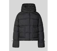 Guess Cropped Fit Steppjacke mit aufgesetzten Taschen Modell 'Daisy' in Black, Größe M