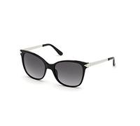 GUESS GU7657 01C Kunststoff Panto Schwarz/Schwarz Sonnenbrille, Sunglasses Schwarz/Schwarz Mittel
