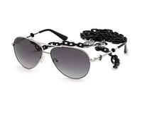 GUESS Damen 0 Sonnenbrille, shiny light nickeltin, 60