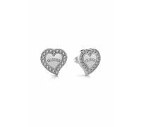 Guess Damen 12 mm Pavé-Fassung Herz Rh 43 cm Silber, 43 CM, Metall, Ohne Edelstein.