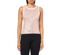 Guess Damen Alexia Pailletten Tank Top, Low Key Pink, L