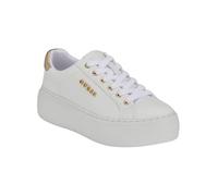 GUESS Damen Amera Sneaker, Weiß/Gold 142, 41 EU