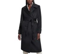 GUESS Damen Amila Long Coat Mantel aus Wollmischgewebe, Schwarz, XXL
