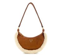 Guess Schultertasche Amita Leder 24 cm braun