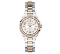 Guess Damenuhr Contessa GW0877L4 – 34 mm, aus recyceltem Stahl, zweifarbiges Roségoldband