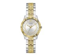 Guess Analog-Quarzuhr Starstruck Damen – silberfarben/gelbgoldfarben