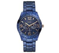 Guess Damen Analog Quarz Uhr mit Edelstahl beschichtet Armband W0288L1