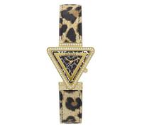 GUESS Damen analog Quarz Uhr mit Leder Armband GW0504L3