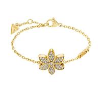 GUESS - Damen Armband aus Edelstahl, vergoldet, WHITE LOTUS - Armband - Stahl - Gelbgold legiert - 19 cm - Nickelfrei