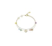 GUESS Damen-Armband Flowers Bunt/Goldfarben JUBB06029JWYGMCS