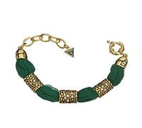 Guess Damen Armband Glamazon Stoff Edelstahl vergoldet 21 cm UBB81328