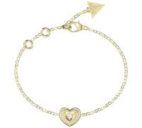 GUESS Damen-Armband Herz Pave Goldfarben S JUBB05550JWYGS