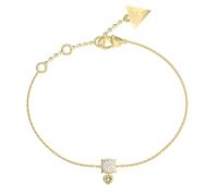 GUESS Damen-Armband Mini Herz Charm Goldfarben JUBE05469JWYGS
