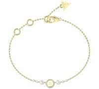 GUESS Damen-Armband Multi Pearls 4G Goldfarben S JUBB05516JWYGS