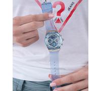 Guess Damen Armbanduhr 39 mm Armband Silikon ECO-FRIENDLY BLUE BIO-BASED GW0409L