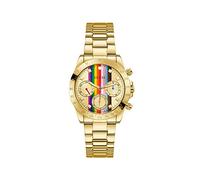 GUESS Damen Armbanduhr Active Life 38 mm Regenbogen auf dem Zifferblatt Armband Edelstahl GW0433L1